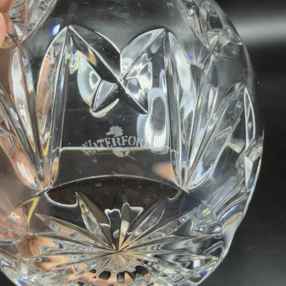 Waterford‎ Clear Crystal Thank You Vanity Bowl Dish Tulips Condiment Dish Holder